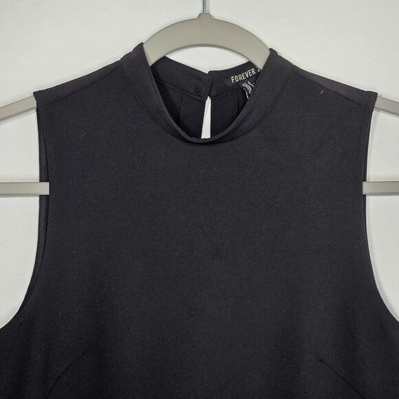 Forever 21 Black Mod Style Dress Size Small - Picture 2 of 5